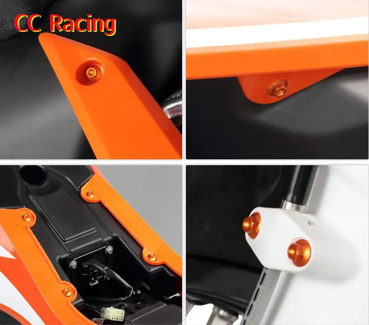 Kit Bulloni A Vite Autofilettanti Per Moto In Alluminio Cnc Per Ktm Exc Xc Xcw Sx Sxf Husqvarna Fe Te Fc Tc Fx Tx 125 250 300 350 450