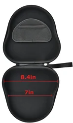 Protective Hard Shell Headphone Case with Active Noise Canceling Feature (Black)