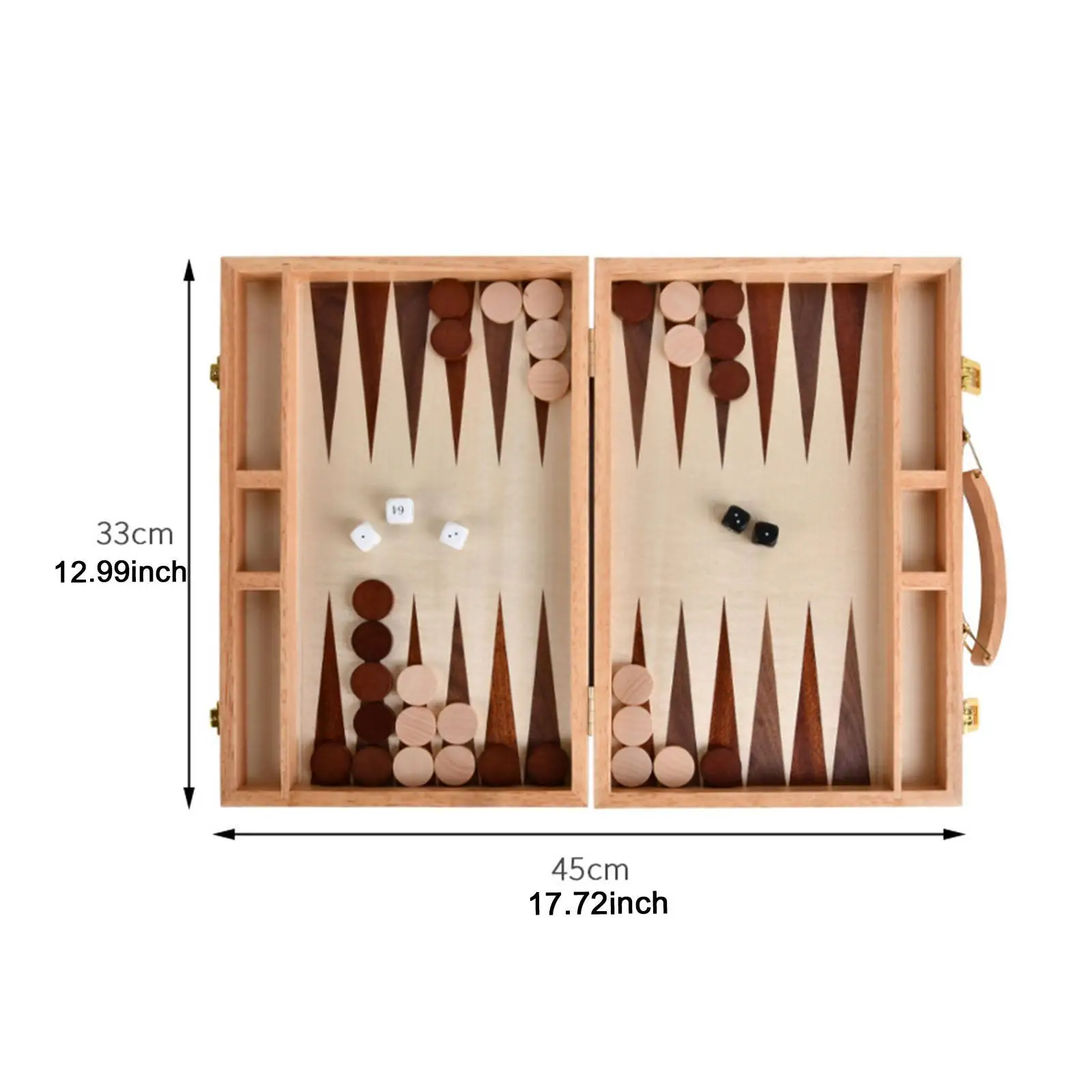 Travel Backgammon Set Family Games Tabletop Games Early Learning Classic Board Game Board Game for Adults Home Children Kids