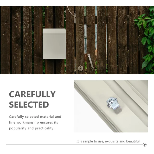 Postafiók Dekoratív Posta Vintage Otthoni Privát Konténer Levél Kültéri Háztartási Fal Lógása - Image 3