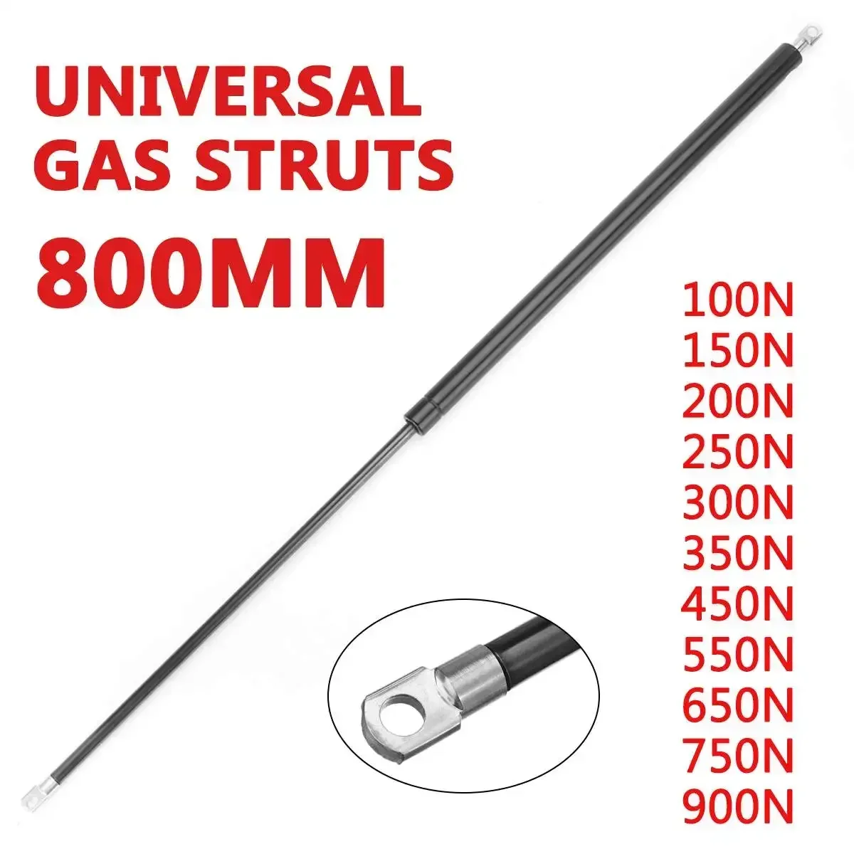 

1pcs 800mm 100-900N Car Gas Strut Bars Gas Spring Hood Support Rod Shock Lift for RV Bed Window Bus Caravans Car Accessories