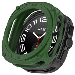 Ultra - Durable Screen Protector with Hard TPU Frame for Watch7 Ultra 47mm (Dark Green)