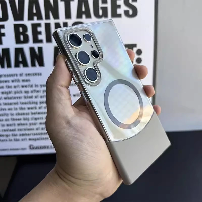 حافظة هاتف رفيعة للغاية 2 في 1 MagSafe لهاتف Galax...