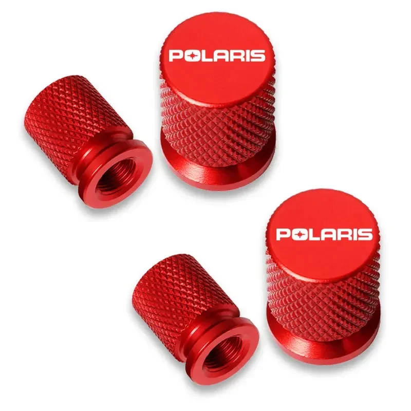 4 Stück Auto-Rad-Ventilkappen, Reifenventilabdeckungen, wasserdicht, für POLARIS, Autozubehör – Detail 2