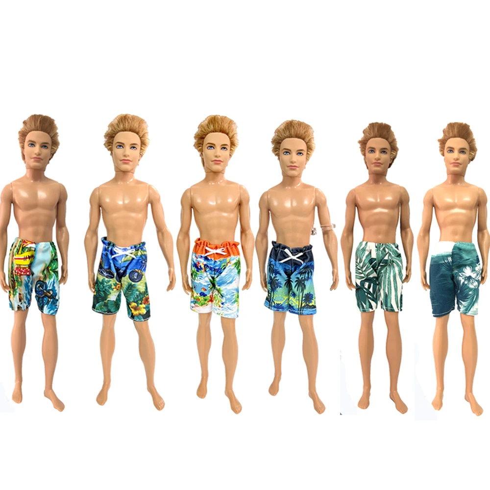 Dolls Clothes Swimsuits Beach Swim Boxer Shorts Swimwear For Boy Doll 