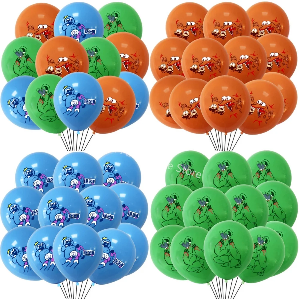 12/24pcs Rainbow Friends Latex Balloon Party Supplies 12Inch Video Games Party Balloons for Baby Shower Kid Birthday Party Decor