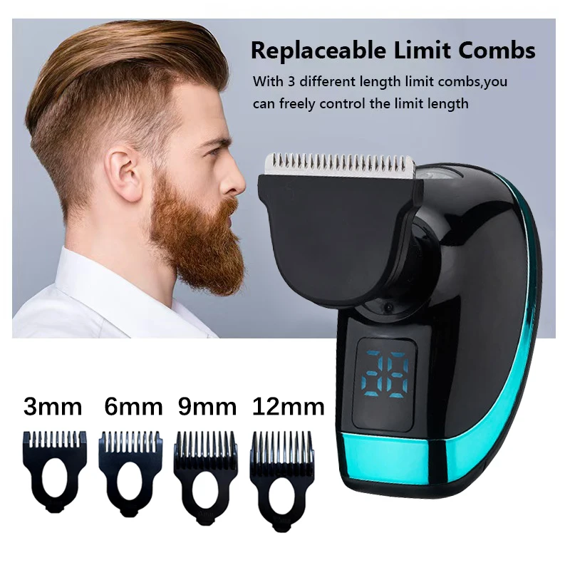 5 In 1 Electric Shaver For Men Bald Hair Clipper Nose Trimmer 5D Floating Blade Head Shaving Beard Knife Rechargeable_voghion.com