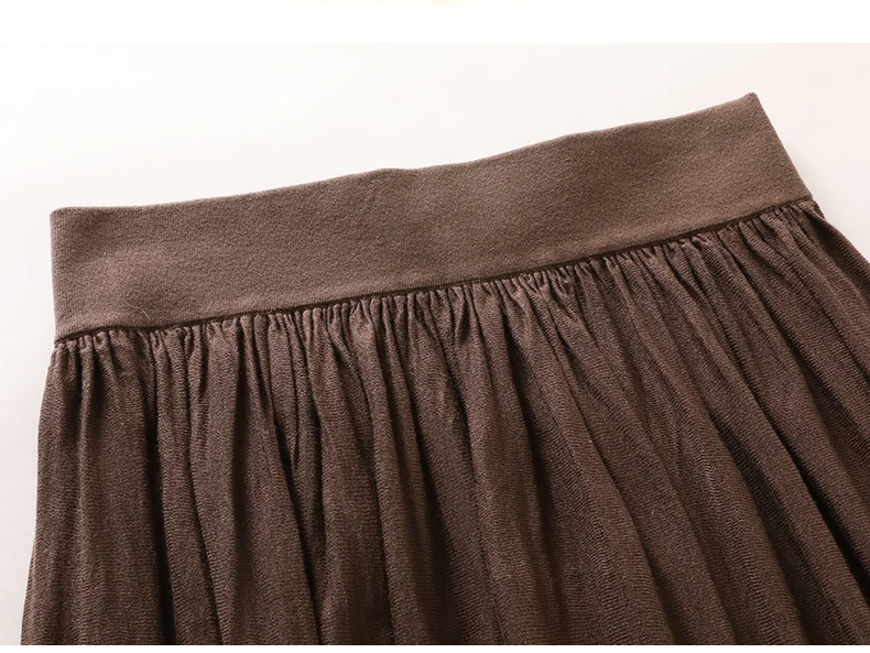 Women's cashmere silk skirt measurement guide