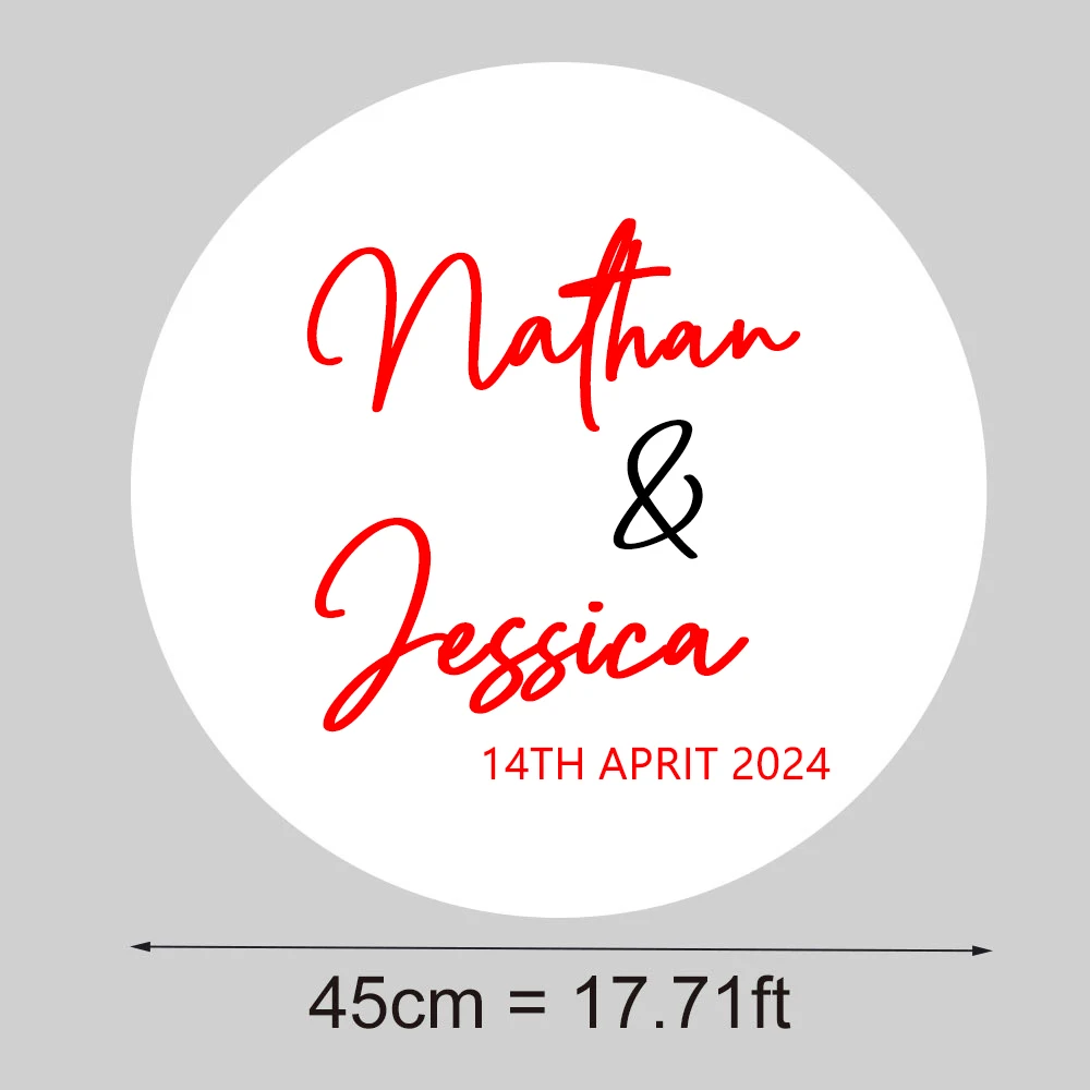 Welcome Sign Board 45cm Personalized Name for Wedding Birthday Party Backdrop Decor
