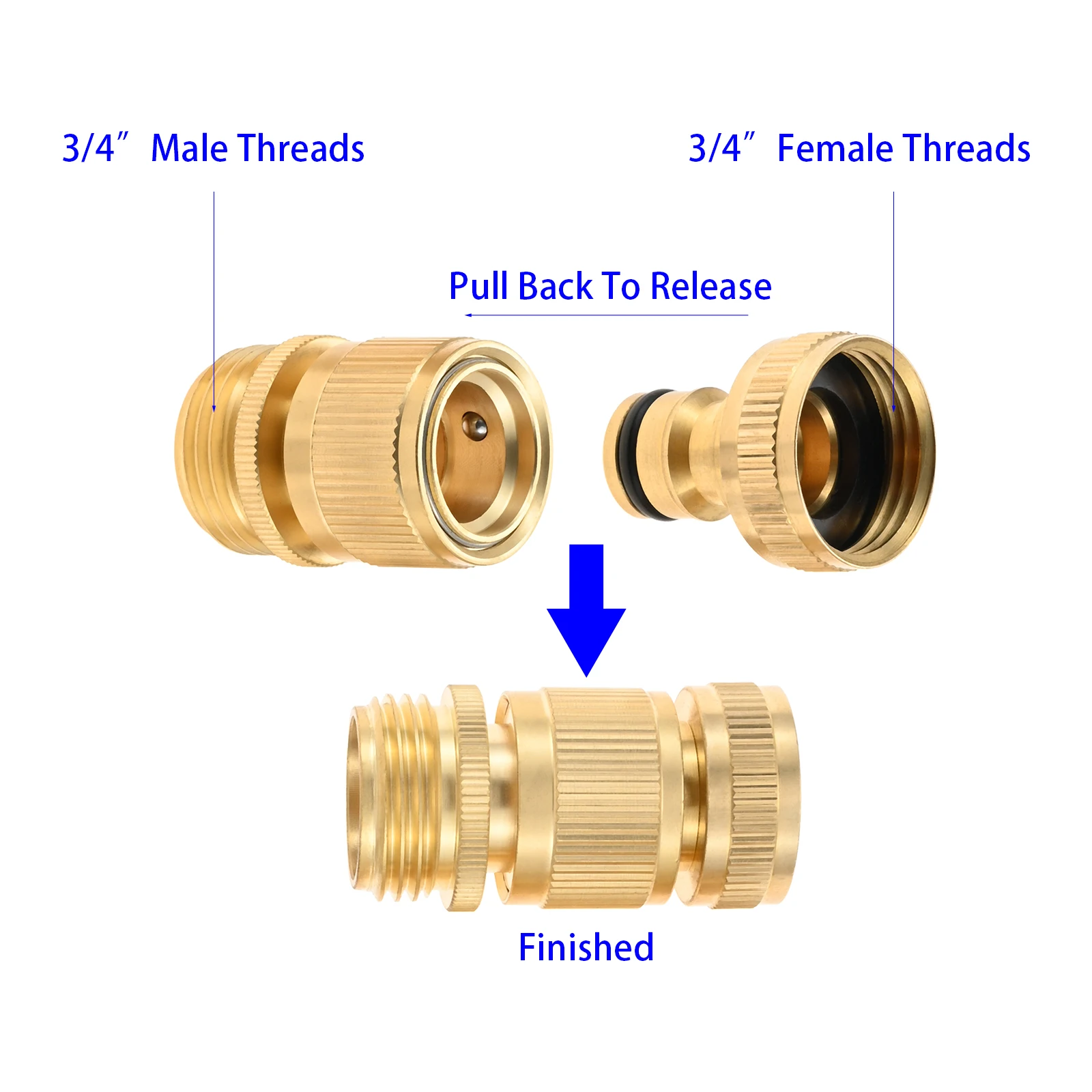 Raccordo Rapido Ottone 3/4 | Confronta Prezzi - Foto 6