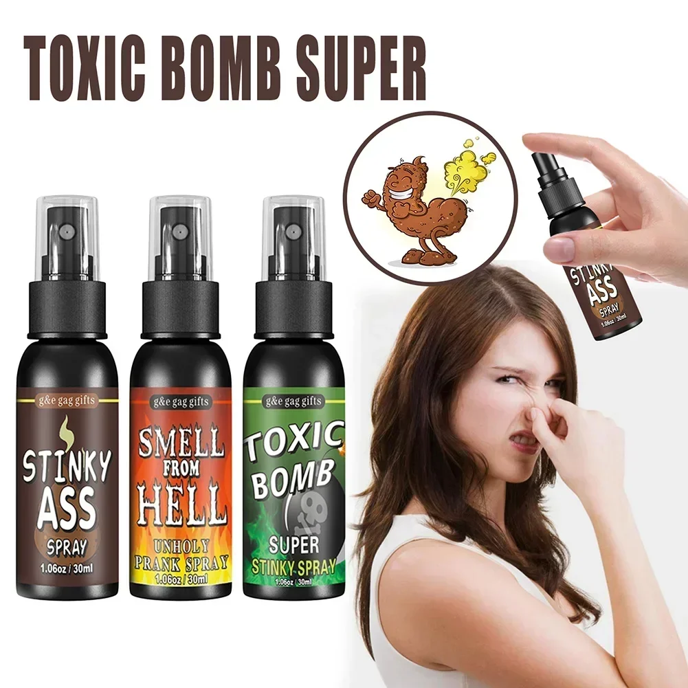 

3PCS Liquid Fart Spray Smell From Hell Spray Puant Long Lasting Fart Spray for Pranks Liquid Assfart Funny Gag Gifts