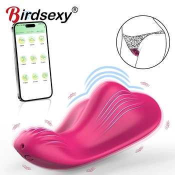 Vibromasseur portable avec application Bluetooth pour femmes, télécommande sans fil, œuf vibrant, stimulateur de Clitoris, jouets sexuels féminins pour Couples 1