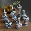 Jingdezhen Antique Underglazed Blue And White Porcelain Hand-painted Mini Water Vase Kungfu Tea Table Household Decorations 1