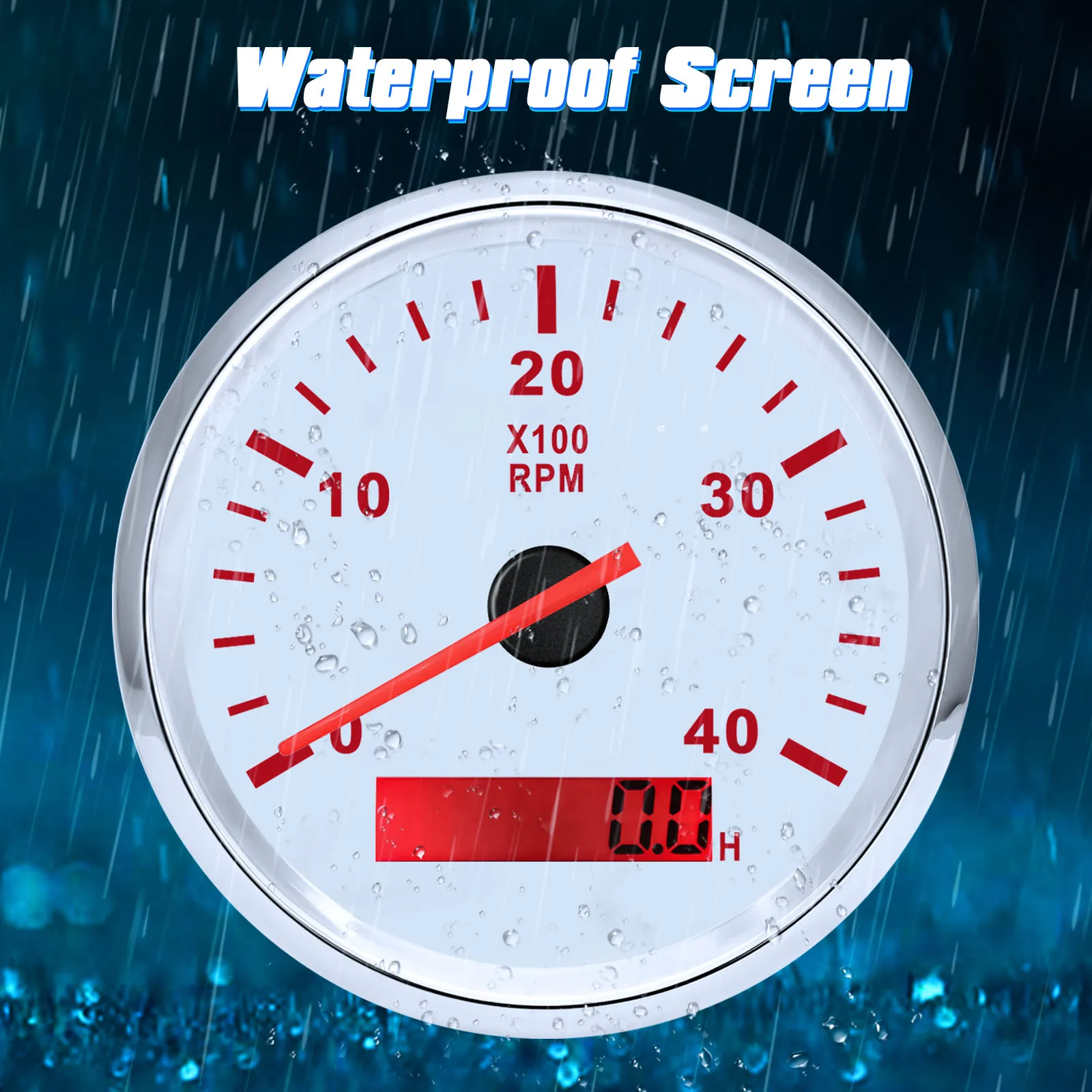 カスタマイズされた防水船舶用タコメーター,ボートrpmゲージ