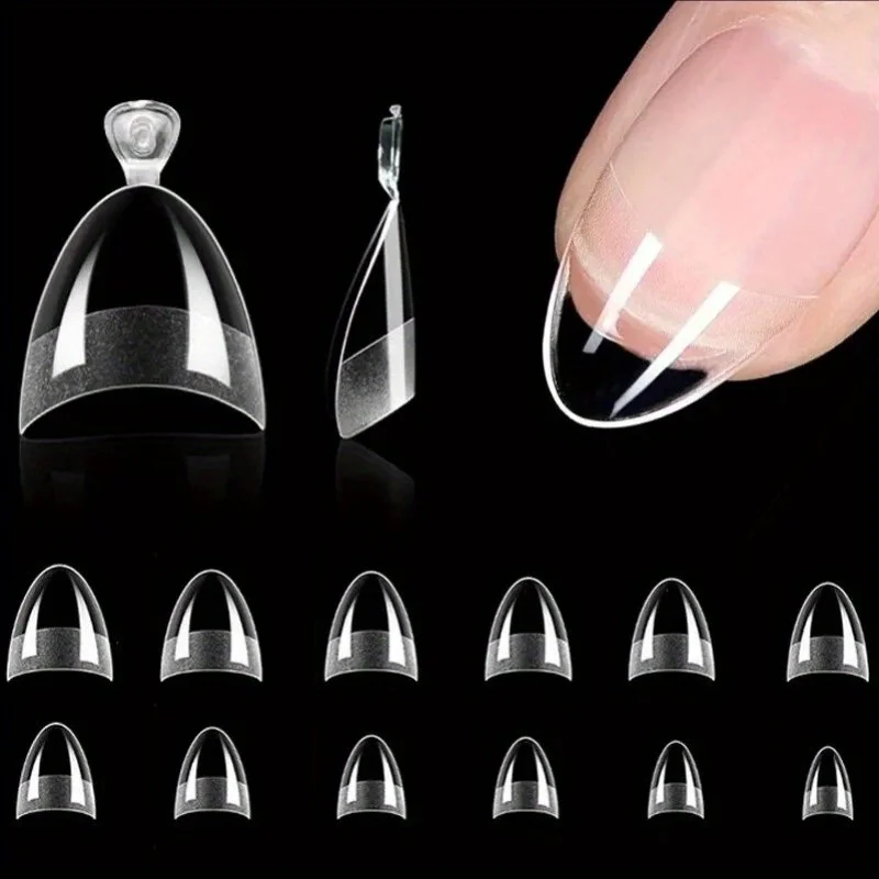 Extra Kurze Halbe Abdeckung Mandel – Für Natürlichen Nagellook