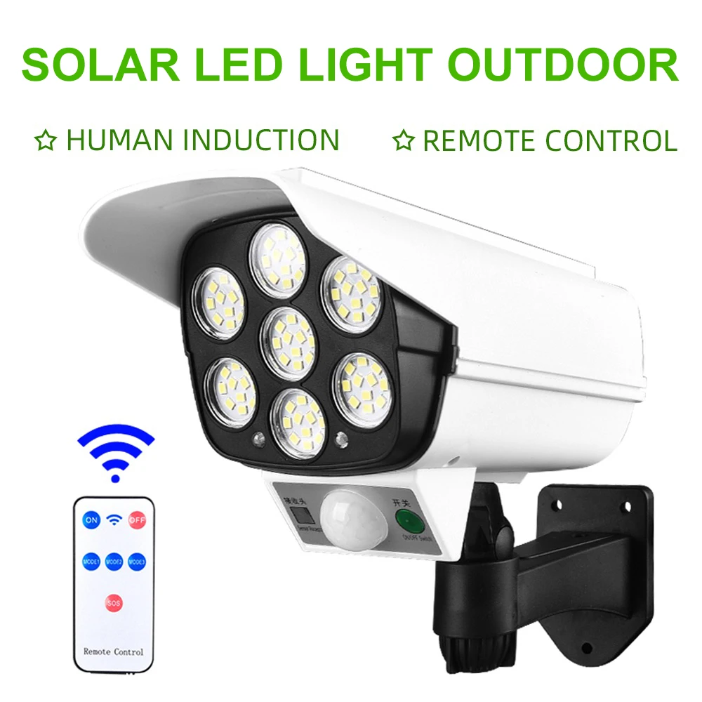 Outdoor Solar Lamp Motion Detector 3 Modes 77 LED Wall Light Simulation Dummy Camera Security Lamp Solar Light Garden small solar lights Solar Lamps