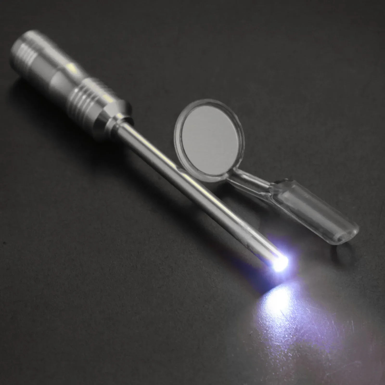 Dental Mirror Fashion with Led Light Mouth Inspect Tool Oral Checking Teeth Whitening Cleaning Inspection Luminous Anti-fog