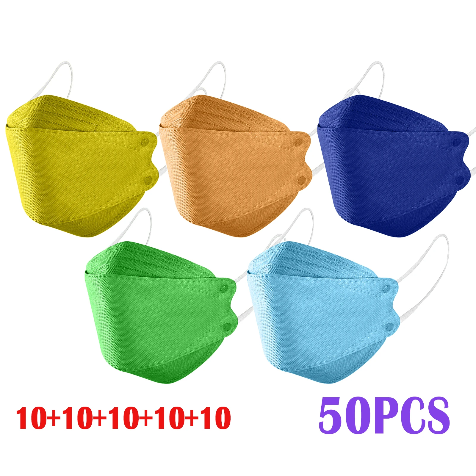 50 шт. одноразовые маски для лица с мультяшным принтом |