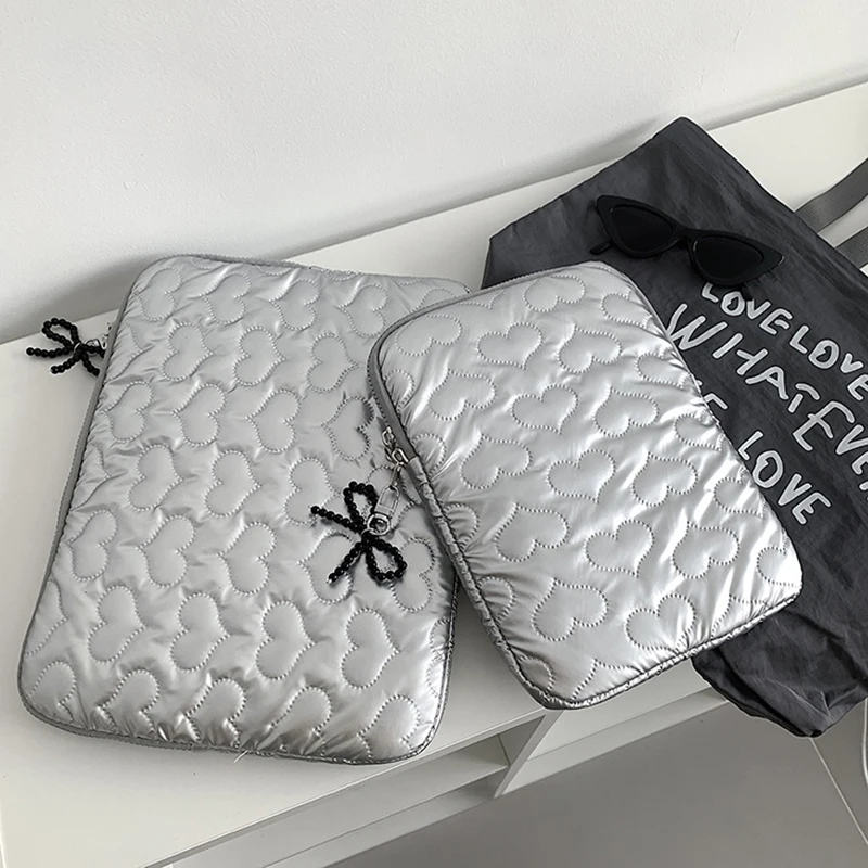 Cute Heart Design Tablet and Laptop Sleeve - Korean Version
