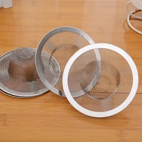 2pcs Stainless Steel Bathroom Drain Filter Net Screening Sink Drain Strainer Shower Hair Catchers Stoppers Kitchen Accessories 2