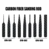 DSPIAE CFB-S01 CFB-S02 CFB-S03 Lrregular Carbon Fiber Sanding Stick Black 3Pcs/set Abrasive Tools 5