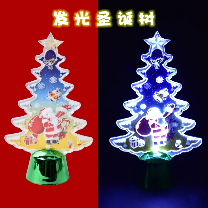 

Christmas creative gifts Santa Claus snowman tree colorful flashing lights Children Christmas gifts LED lights