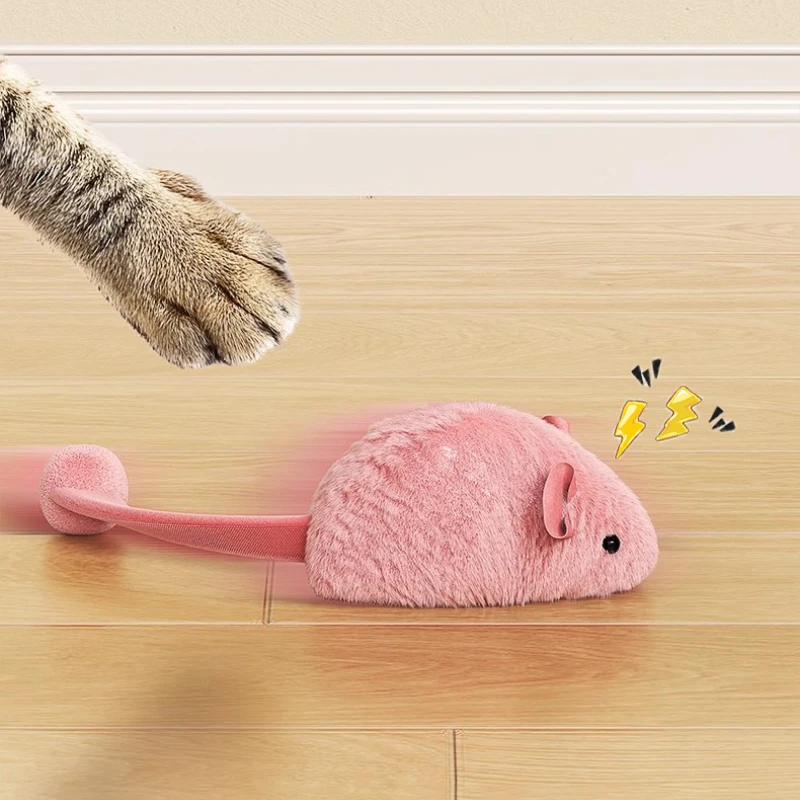 Interactive Plush Mouse Toy 3