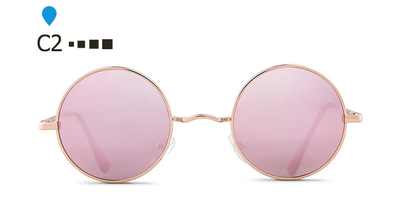 thumbnail image 1 of SORVINO Retro pequeñas gafas de sol redondas polarizadas mujeres hombres diseñador 90s Steampunk oro rosa espejo círculo gafas de sol tonos SP207, 1 of 5