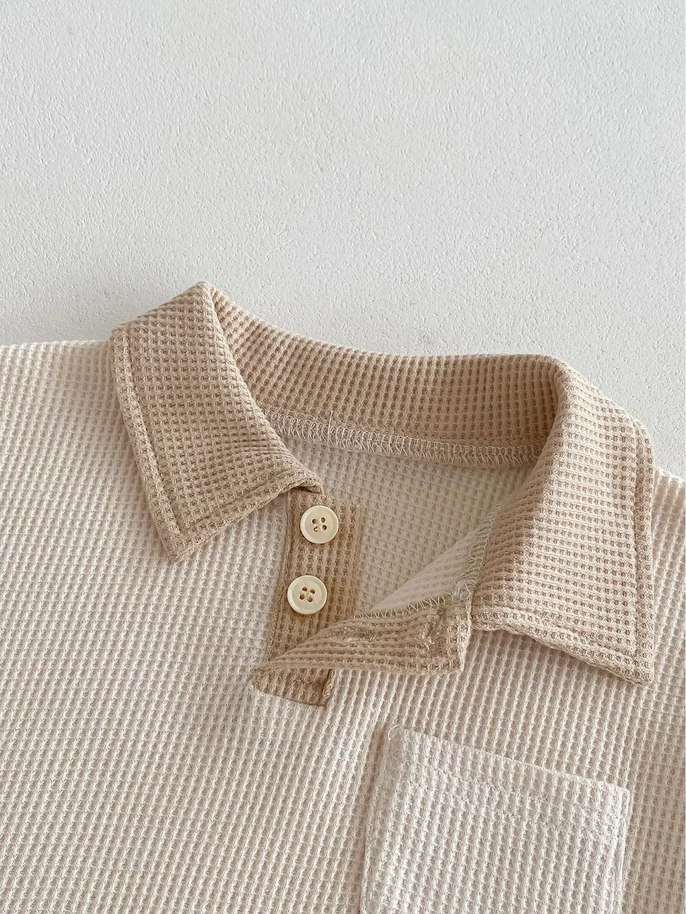 Summer Baby Boys Clothes Turn Down Collar Tee And Shorts