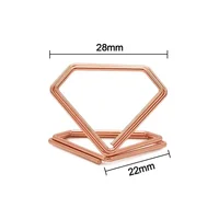 20/10/5pcs Diamond Shape Metal Memo Holder Table Placecard Holder Photo Clip Card Stand Wedding Table Number Holder Stands 6