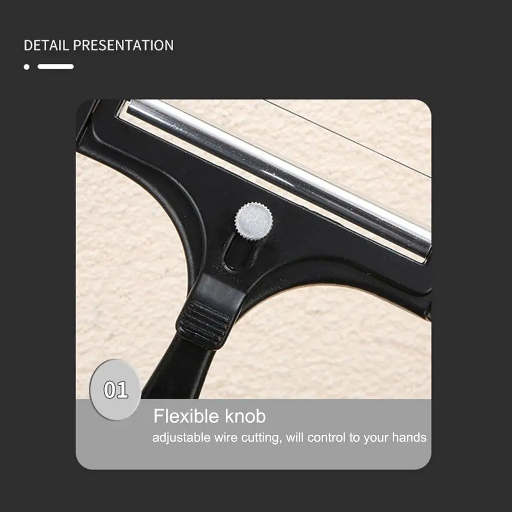 Description Picture 3 of itemCheese Slicer Adjustable Thickness Stainless Steel Wire Cheese Tools Handheld Butter Slicer Cutter Grinder Kitchen accessories