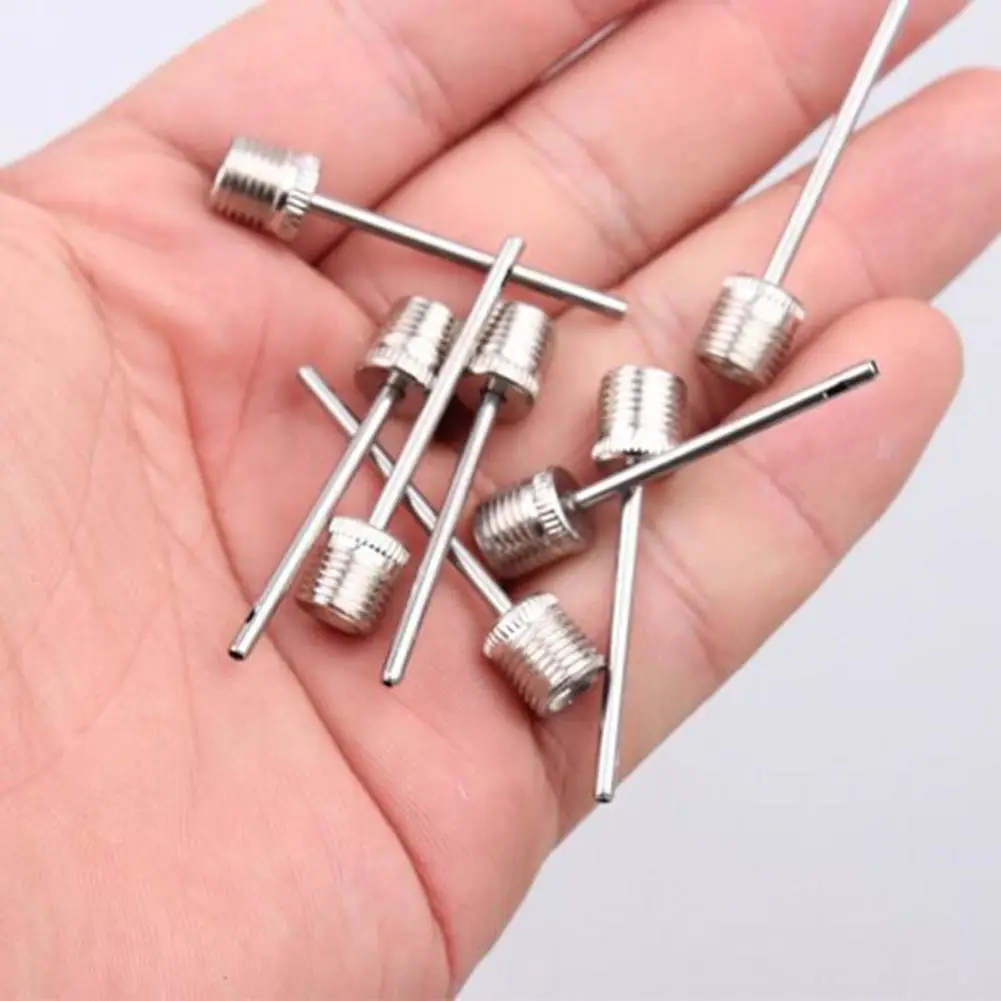 10Pcs Inflating Pins Standard Portable Anti-rust Compact Size Durable Convenient Metal Ball Air Pump Needles For Footballs ball inflating needle