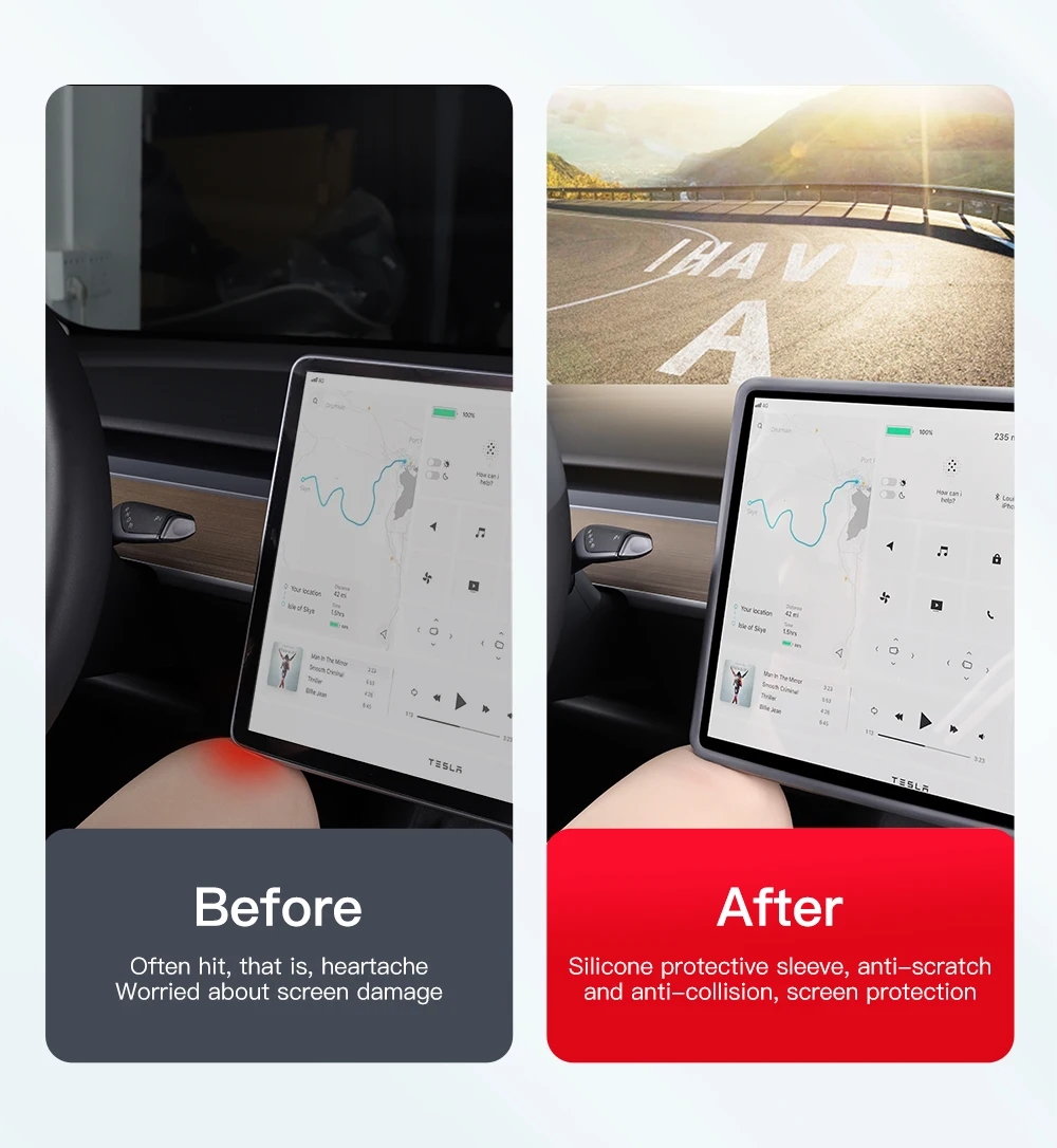 For Tesla Model 3 Y Highland Juniper 2025 Silicone Protective Trim Internal rear