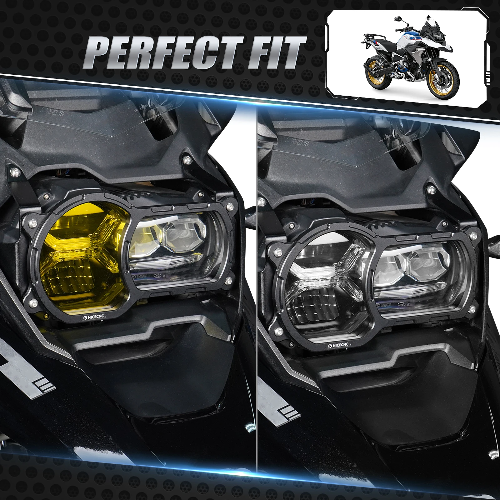 Motorrad Scheinwerfer Abdeckung Schutz Schutz Für BMW R 1250GS 2020-2023 R1250GS Abenteuer R1250 GSA R1250GS ADV 2020-2024 2023 – Detail 6