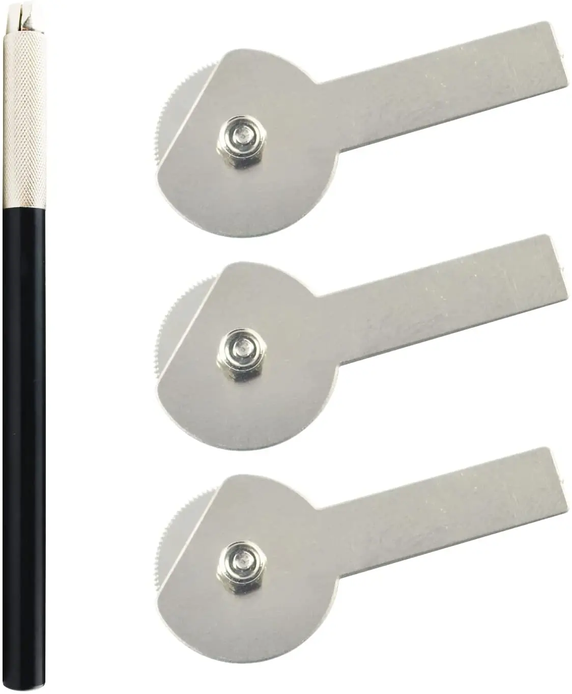 JOYSTAR Model Rivet Maker Tool with 2 Sets of 3 Different Tooth Pitch Wheels for Rivet Rows