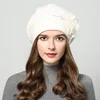 2024 New Autumn and Winter Korean Edition Fashion Versatile Rabbit Hair Knitted Wool Hat for Women Thickened and Plushed Warm Ea 5