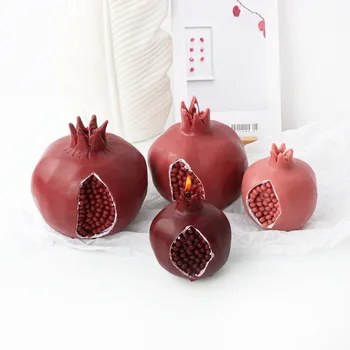 Split Pomegranate Silicone Mold – Candle, Soap, Resin & Chocolate DIY Mold 1