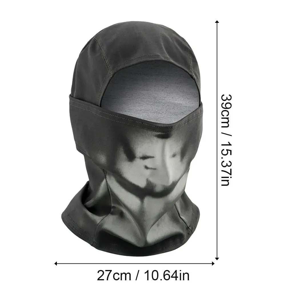 Wärmereaktive Sturmhaube, Unisex, temperaturempfindlich, Farbwechsel, Skimaske, Vollkopfbedeckung, Motorrad, zum Wandern, Radfahren – Detail 28