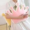 Squishy Crown Plush Pillow Stuffed 5-point 3-point Kawaii Seat Cushion Yellow Pink Purple 3 Colors Decor Sofa Chair Back Support 2