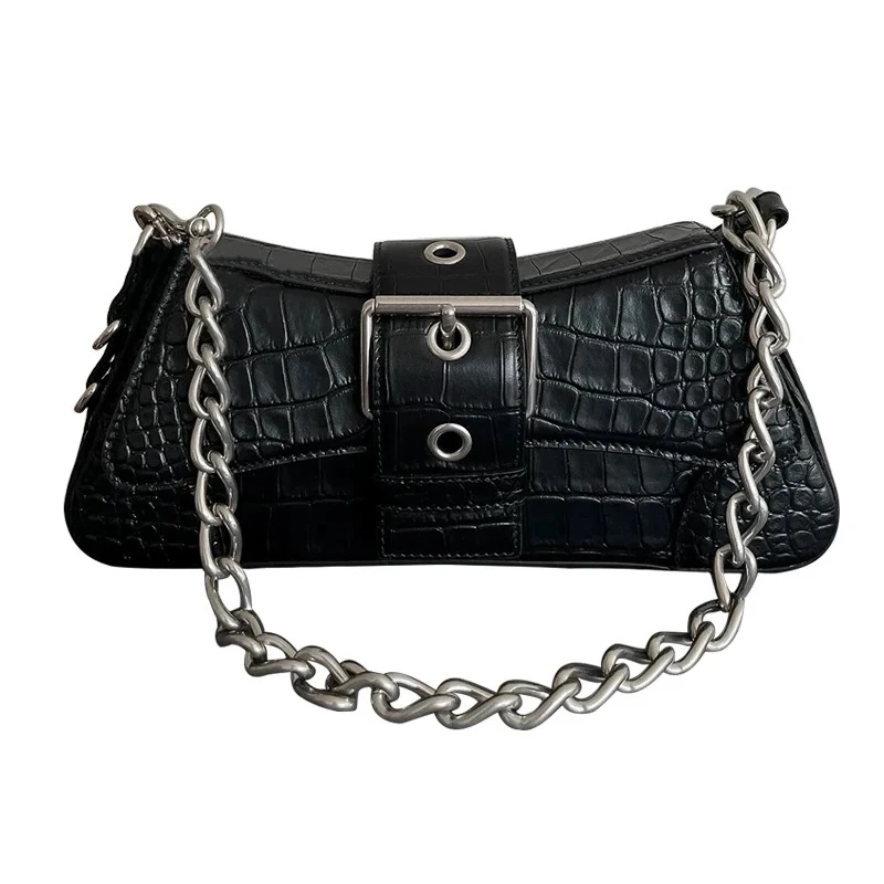 

Fashion Women's Bag New Design Gary Chain Shoulder Underarm Bag Crocodile Crossbody Bag Shoulder Bag
