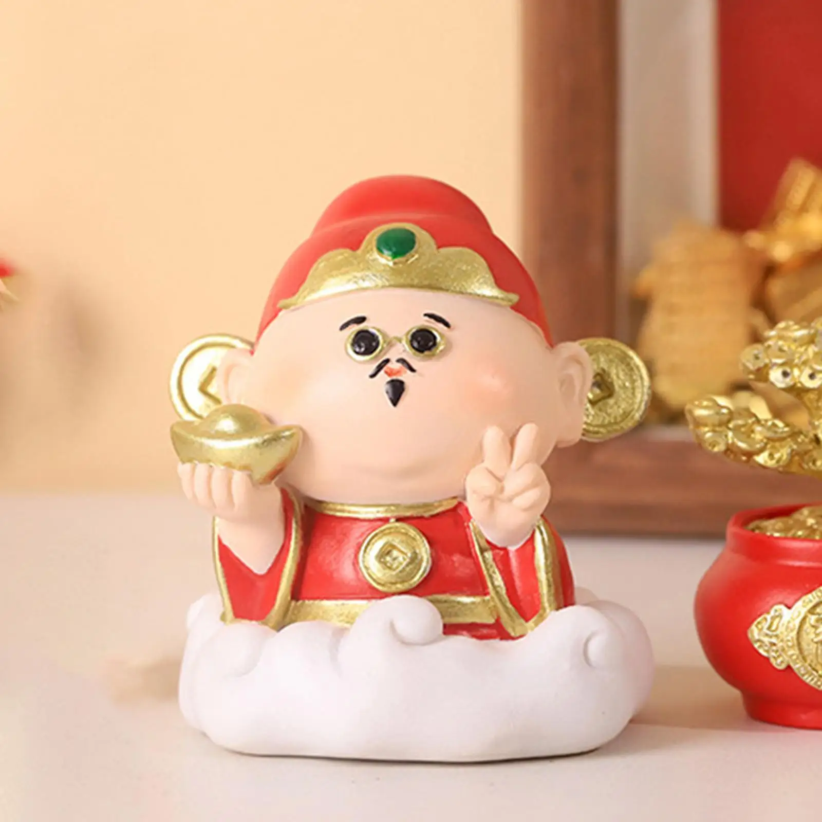 Cute Figures Statue Decoration Prop Decorative Sculpture Mini Sculptures for