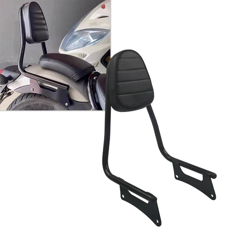 

For Honda Rebel 500 CMX 300 CMX300 CMX500 2017-2023 Black Leather Motorcycle Rear Passenger Backrest Back Pad seat Backrest