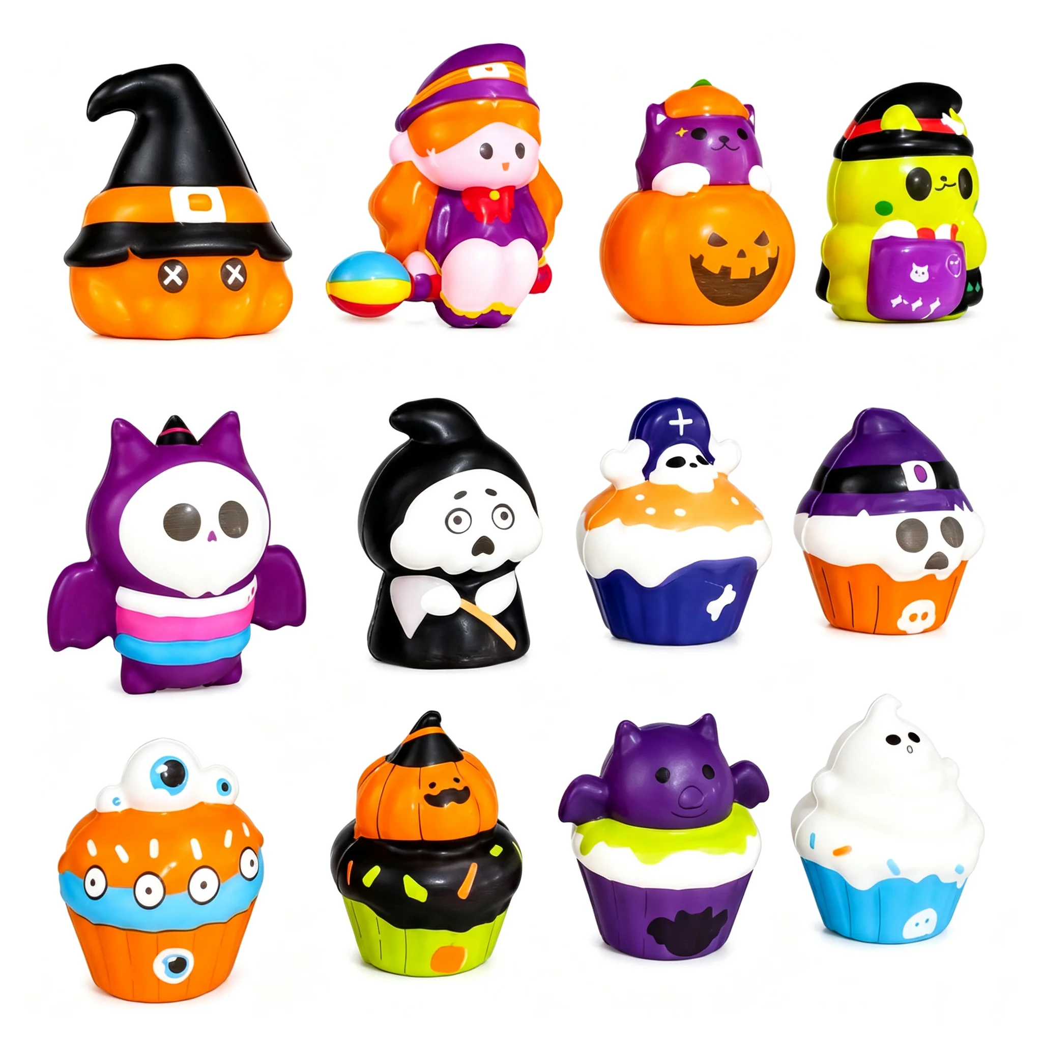 Spooky Halloween Squishy Decompression Toy - Feel Good Desktop Decoration & Holiday Gift