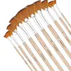10pcs Paint Brushes Set, Fan Brushes Acrylic Paint Brushes Oil Painting Brushes with Nylon Hair & Short Wood Handle Painting 1