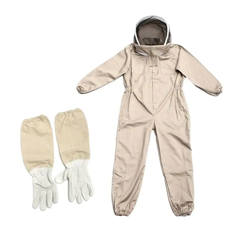 

Beekeeping Suit Professional Protective Beekeeping Jacket Hood Detachable Equipment Apicultura Clothes for Garden Rainforest