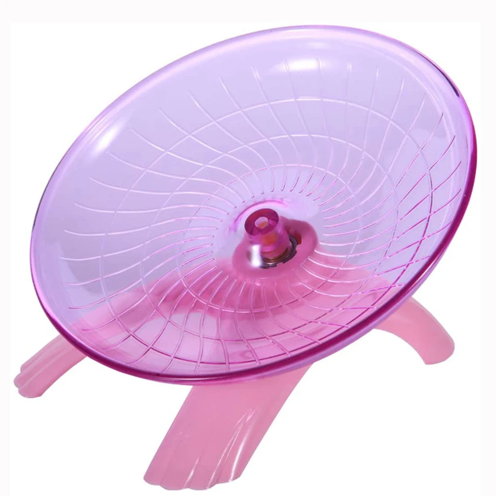 Pet Hamster Flying Saucer Exercise Squirrel Wheel Hamster Mouse Running Disc