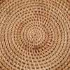 Round Rattan Serving Tray Decorative Woven Ottoman Trays With Handles For Coffee Table Natural 6