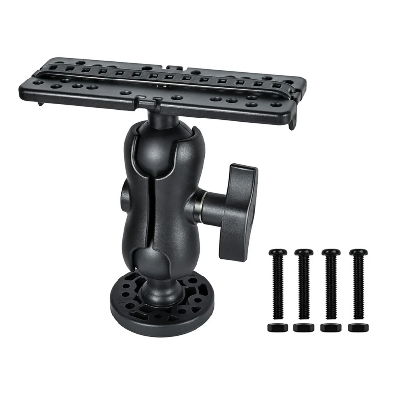 Fish Finder Mount Base Marine Fish Finder Mount Ball Bracket 360 Degrees Rotation Holder