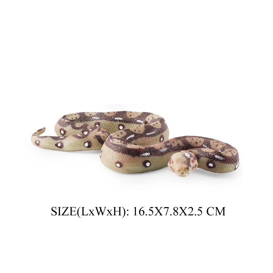 Realistische Wild Cobra Klapperschlange Python Cobra Schlange Boa Constrictor Coralsnake Wild Life Tiermodell Figuren Party Favor Dekor – Detail 18