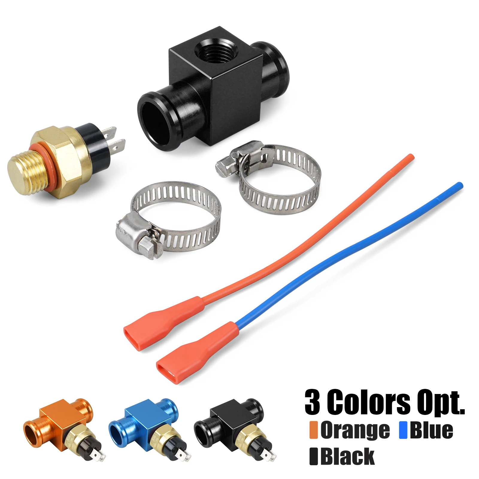 22mm Temperature Switch Radiator Fan Thermostat for Kawasaki 125-450CC KX KXF KLX KDX KLX300 KLX230SM KX250 KX450 KX250X KX450X motorcycle cooling fan
